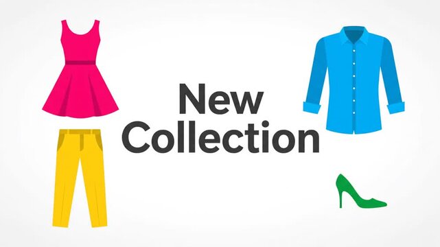Fashionable apparel promoting a new collection