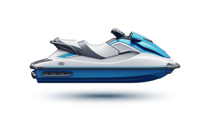 Modern personal watercraft with a sleek, aerodynamic design, perfect for recreational use on lakes and oceans