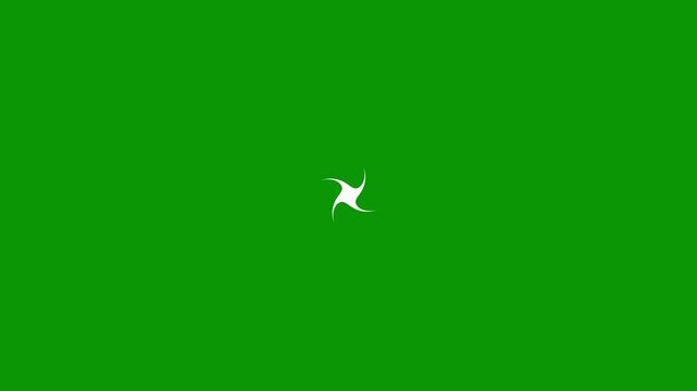 Sparkling twinkle stars animation with shimmering light effects, flat vector doodle elements, smooth glitter motion on green screen background for celebration videos and festive visual design