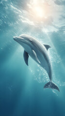 dolphin in the water