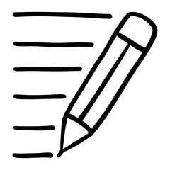 editing hand drawn icon