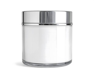 glass jar isolated on white