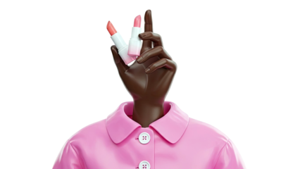 Hand Holding Lipsticks