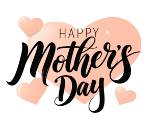 Happy mother's day isolated on transparent background isolated on transparent background