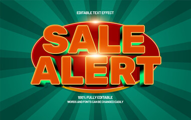 Sale Alert Editable Text Effect &ndash; Bold Promotional Typography for Banner, Poster, and Advertising