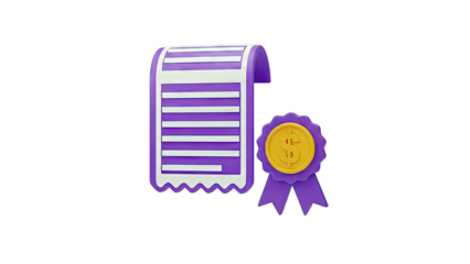 Receipt and Reward Icon