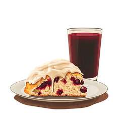 Hot Tea Beverage with Chocolate Chip Cookies &ndash; Cozy Snack.hot tea beverage, tea with chocolate chip cookies, cozy snack, tea and cookies, hot tea cup, chocolate chip cookies snack, cozy tea break, tea