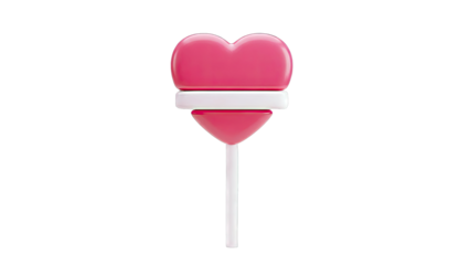 Heart-Shaped Lollipop