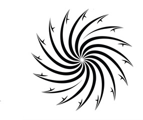 Extensive collection of black line art fireworks and decorative starbursts for festive celebrations