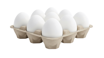 Carton of White Eggs
