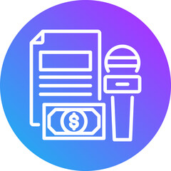 News icon for dishonesty , website, application, printing, document, poster design, etc