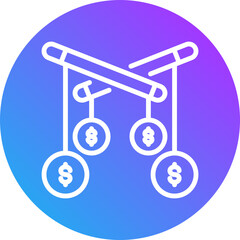Price manipulation icon for dishonesty , website, application, printing, document, poster design, etc