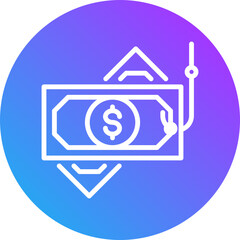 Bait icon for dishonesty , website, application, printing, document, poster design, etc