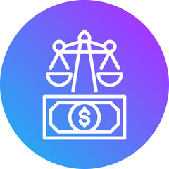 Court icon for dishonesty , website, application, printing, document, poster design, etc