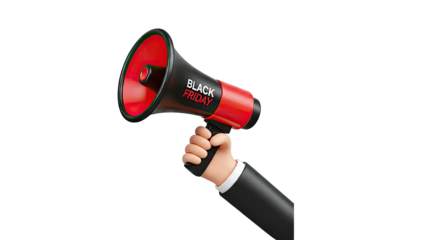 Black Friday Megaphone Announcement