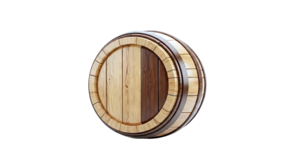 Wooden Barrel Side View