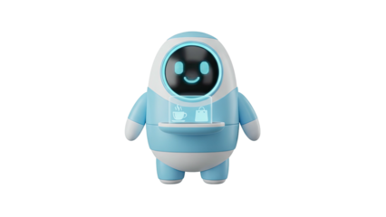 3D rendering of a cartoon astronaut figurine standing alone on a white background