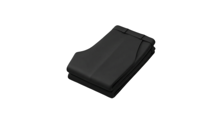 Folded Black Trousers, Japanese School Uniform Pants, 3D Render