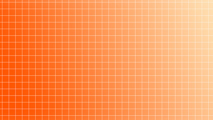 Abstract background with square grid lines on a soft orange gradient background