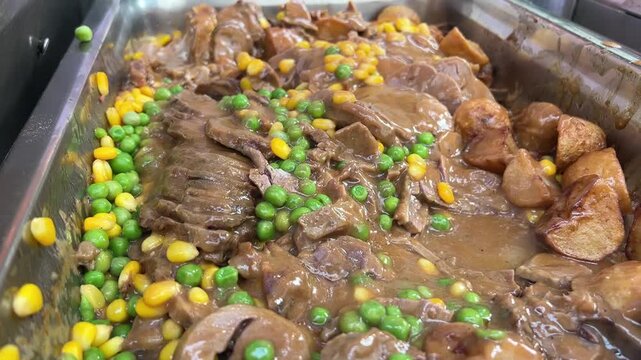 Roast mutton mint and jelly