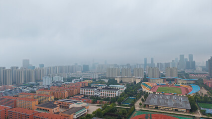 Obraz premium China Shandong Rizhao city cloudy scenery