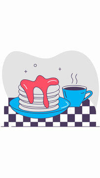 Warm Diner Breakfast Scene