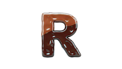 Chocolate Letter R