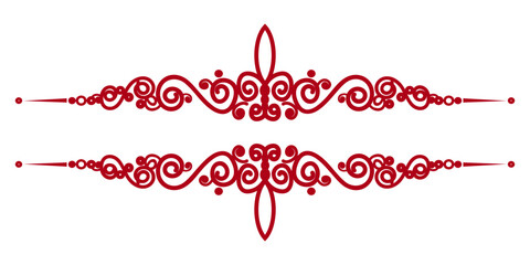 Floral Swirl Border Vector