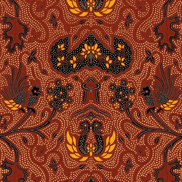 Solo batik cloth with Wahyu Tumurun motif