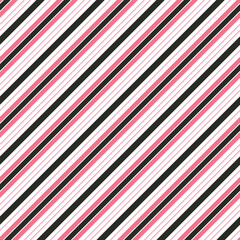 Obraz premium Printable Diagonal Stripe Pattern in Carnation and White Design Template