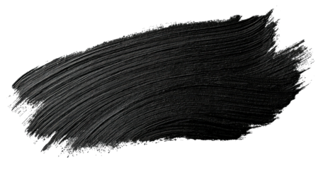 Dark brushstroke isolated on black, thick texture, subtle gradient