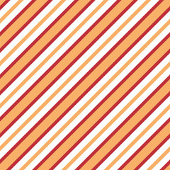 Stirring Orange and White Striped Seamless Background Vector Digital Paper