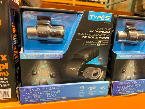 Dual Dash Camera Vehicle Safety System Costco Retail Display