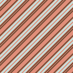 Obraz premium Diagonal Lines Pattern in Walnut Wood and Nude Flamingo Textile Fabric Design