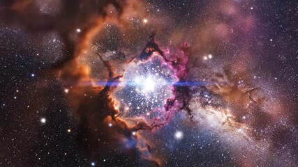 Stunning Cosmic Nebula - A Celestial Marvel of Stars and Gas.