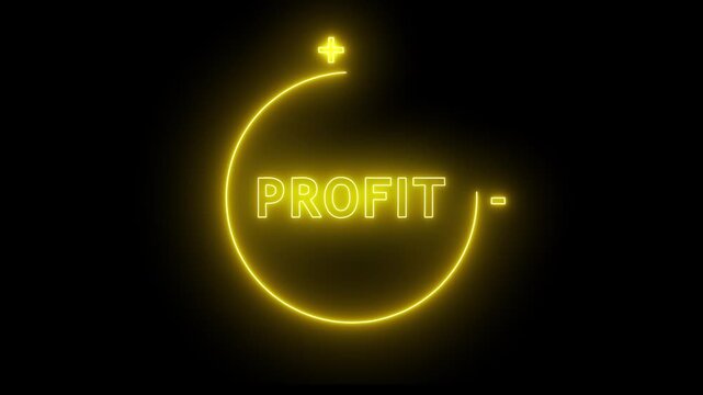 Animated virtual download icon progress for increasing profit added to business product and service. Growth profit, increase profit, value added. Business growth concept.