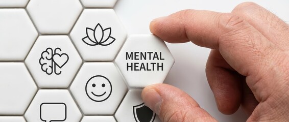 Mental Health Awareness: Conceptual Image of Wellness and Balance