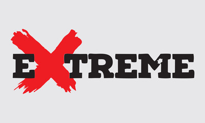 Extreme Lettering Logo Brand Style