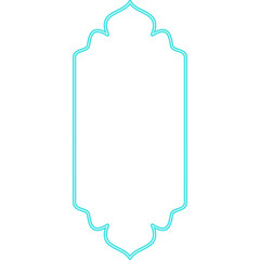 Neon Shape Islamic Window
