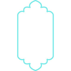 Neon Shape Islamic Window