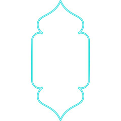 Neon Shape Islamic Window