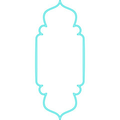 Neon Shape Islamic Window