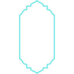 Neon Shape Islamic Window