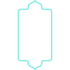 Neon Shape Islamic Window