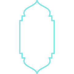 Neon Shape Islamic Window