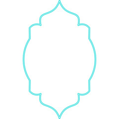 Neon Shape Islamic Window
