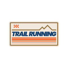 Trail Running Logo Sport Stickers