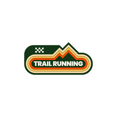 Trail Running Logo Sport Stickers