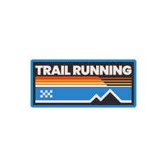 Trail Running Logo Sport Stickers