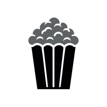 Vector illustration of a movie theater popcorn bucket